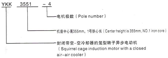 YKK系列(H355-1000)高压三相异步电机西安泰富西玛电机型号说明 YKK系列(H355-1000)高压三相异步电机西安泰富西玛电机型号说明